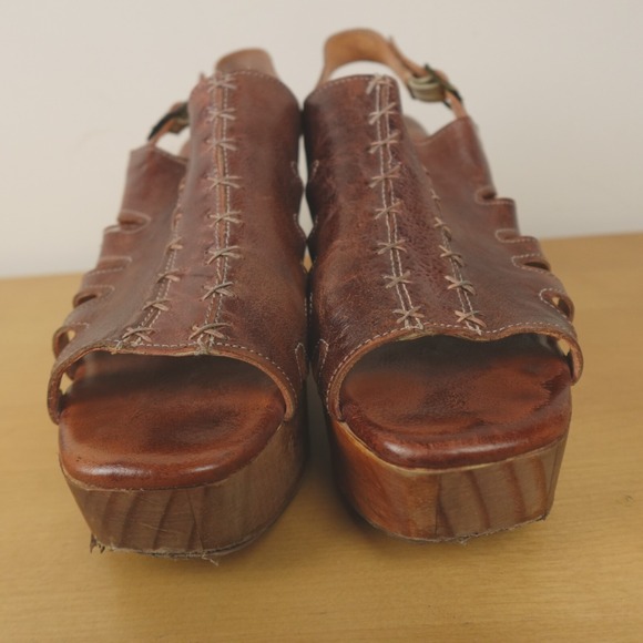 Bed Stu Sandals Fontella Slingback Platform Heels - Picture 6 of 16